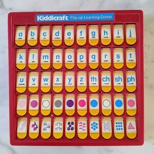 Vintage Kiddicraft Flip-up Learning Center.